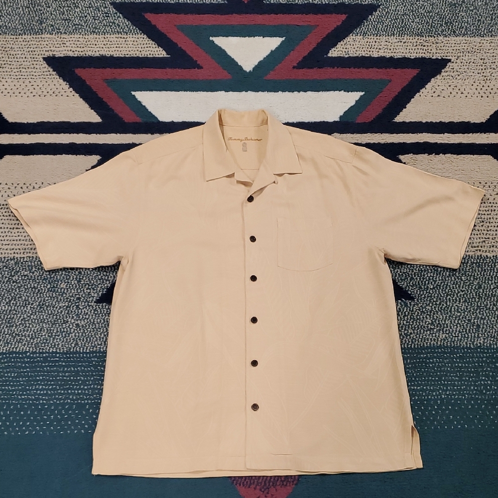 Tommy Bahama Beige Short Sleeve Shirt